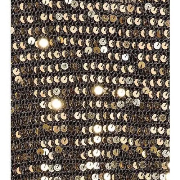 ❌SOLD❌ retrofete Lucia Dress in Black & Gold XS/S - Picture 4 of 13